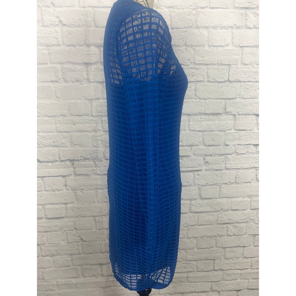 K. Jordan Blue Fitted Cocktail Dress - Size Small - Picture 5 of 11